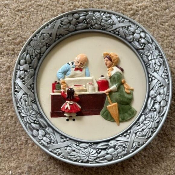 Sebastian Miniatures There Was A Time The Candy Store 6” Collectors Plate - Picture 1 of 4